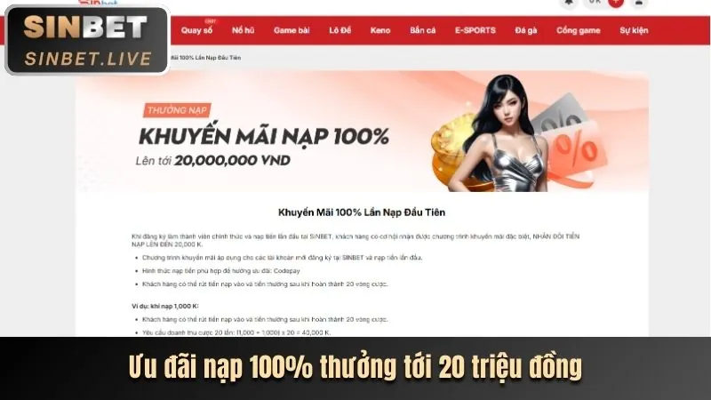Ưu đãi chào mừng cho người chơi mới tại cubet khuyến mãi